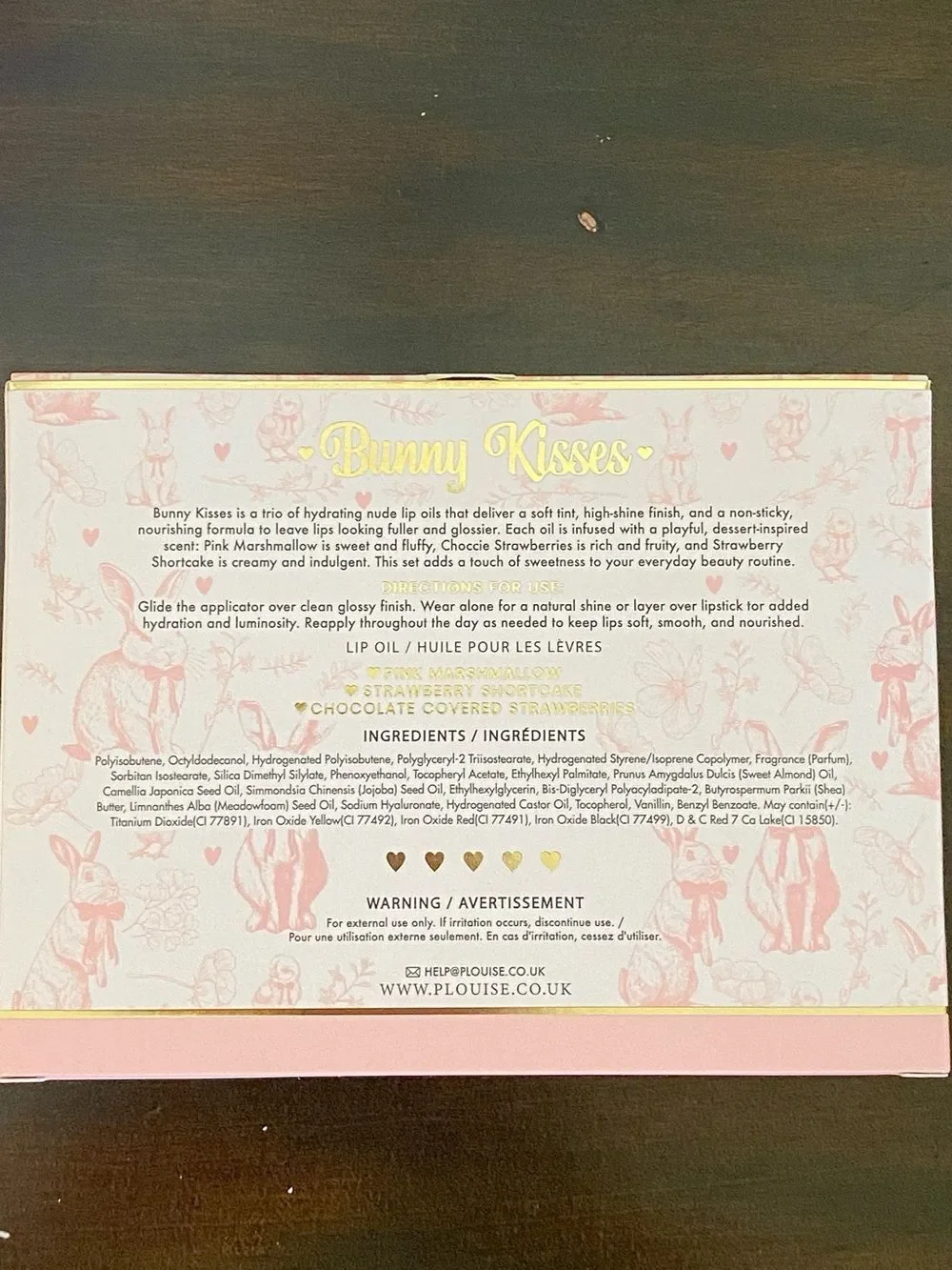 P.Louise Some Bunny Loves You Palette Book Lip Oils Bronzing Drops Gift Set NIB
